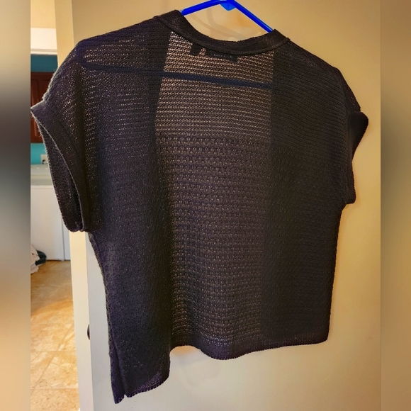 Elementz Black Cropped Cardigan - Picture 3 of 4